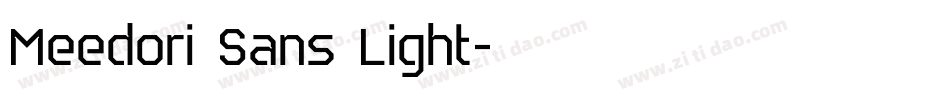 Meedori Sans Light字体转换